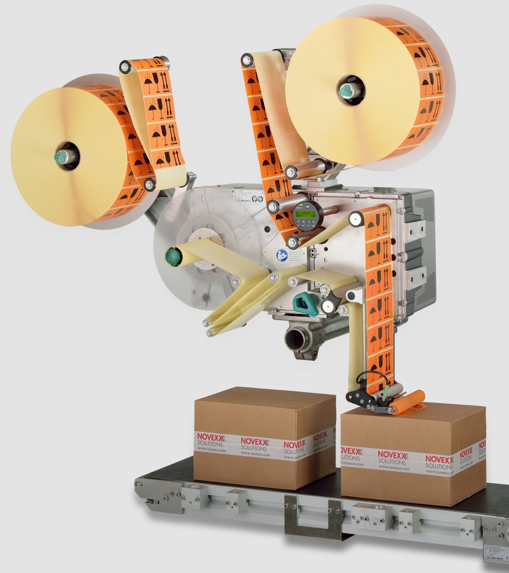 Driftsikker industriel etiketdispenser til automatisk påsætning af fortrykte etiketter