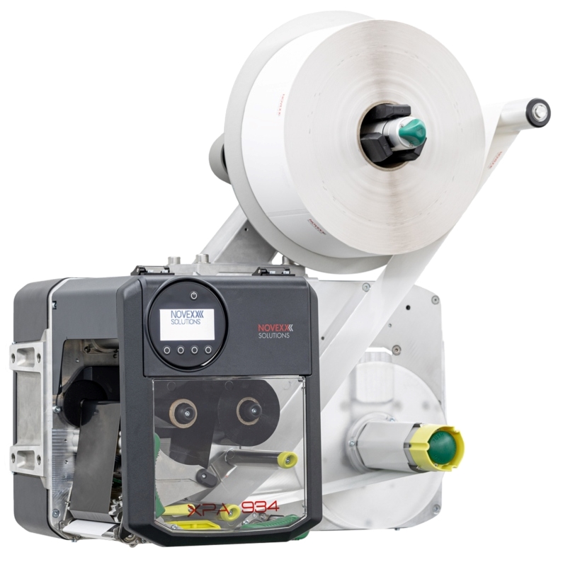 In-line etiketprintere XPA934, XPA935 og XPA936 til 1:1 print og påsætning af batchnummer, produktionsdato, bedst før dato