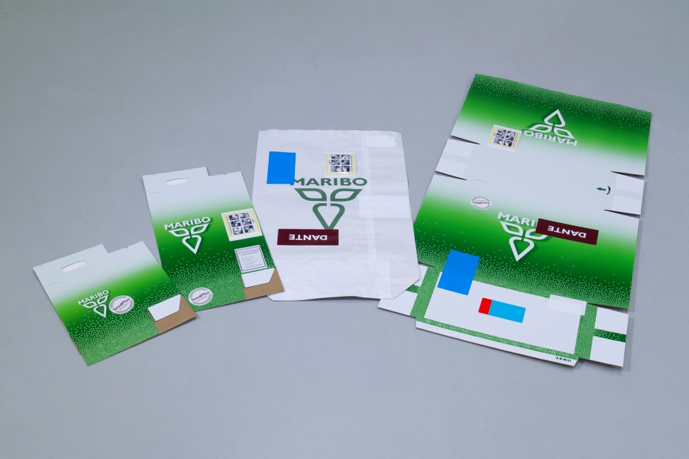 Påsætning af etiketter / labels på poser, sække og ufoldede kasser